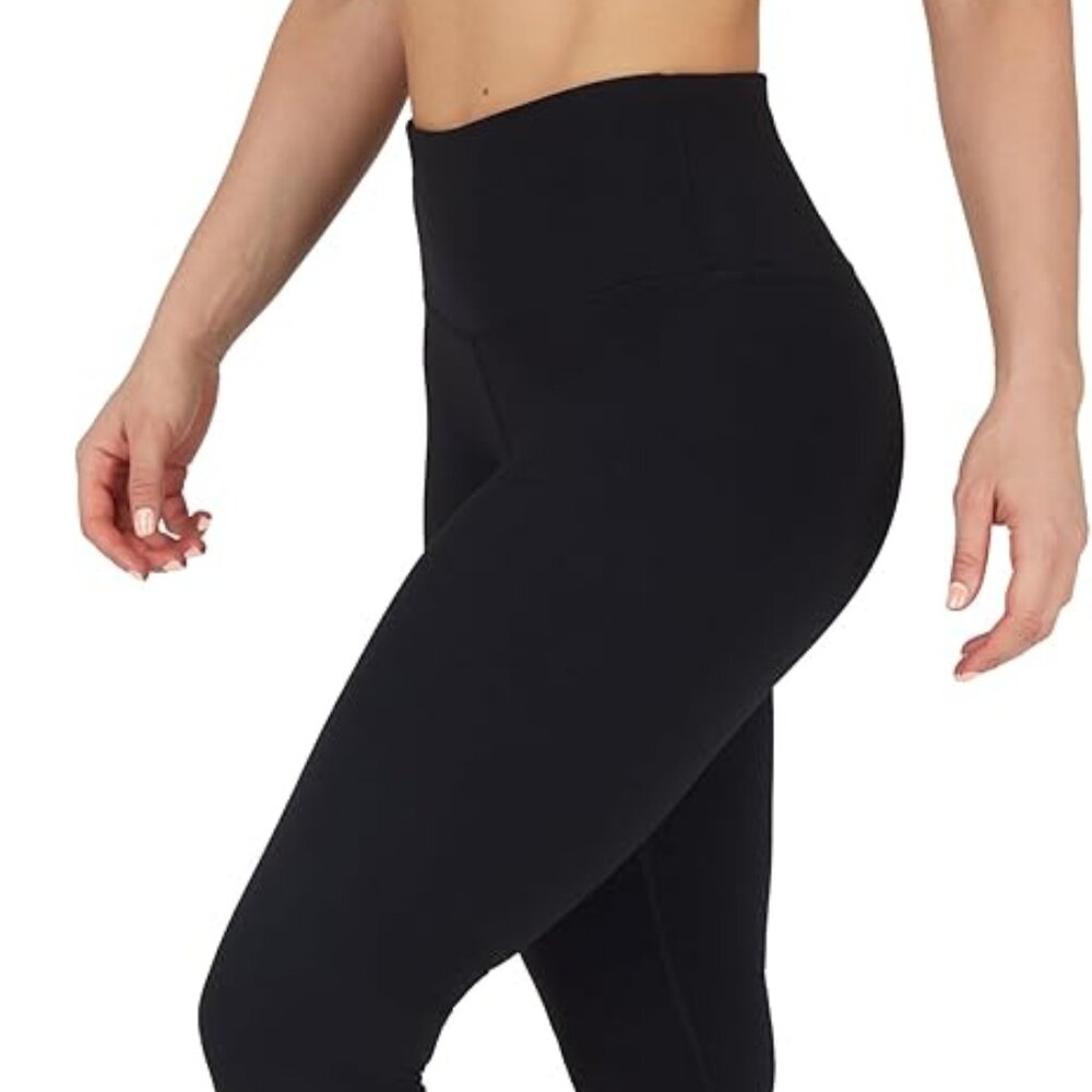 FLAWED Black 90 Degree By Reflex High Waist Power Flex Tummy Control Leggings